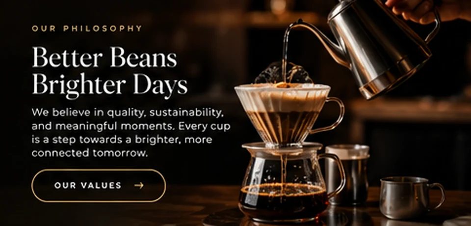 Carefully prepared coffee